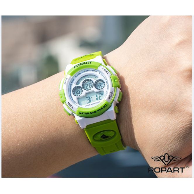Đồng hồ trẻ em PASNEW P-3 có đèn sáng ban đêm chống nước 50m dây cao su | BigBuy360 - bigbuy360.vn