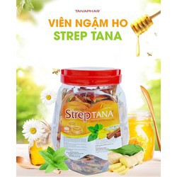 Viên ngậm ho Streptana ( lọ 300 viên) nguồn gốc thảo dược, giảm ho, đau rát họng - soleil shop