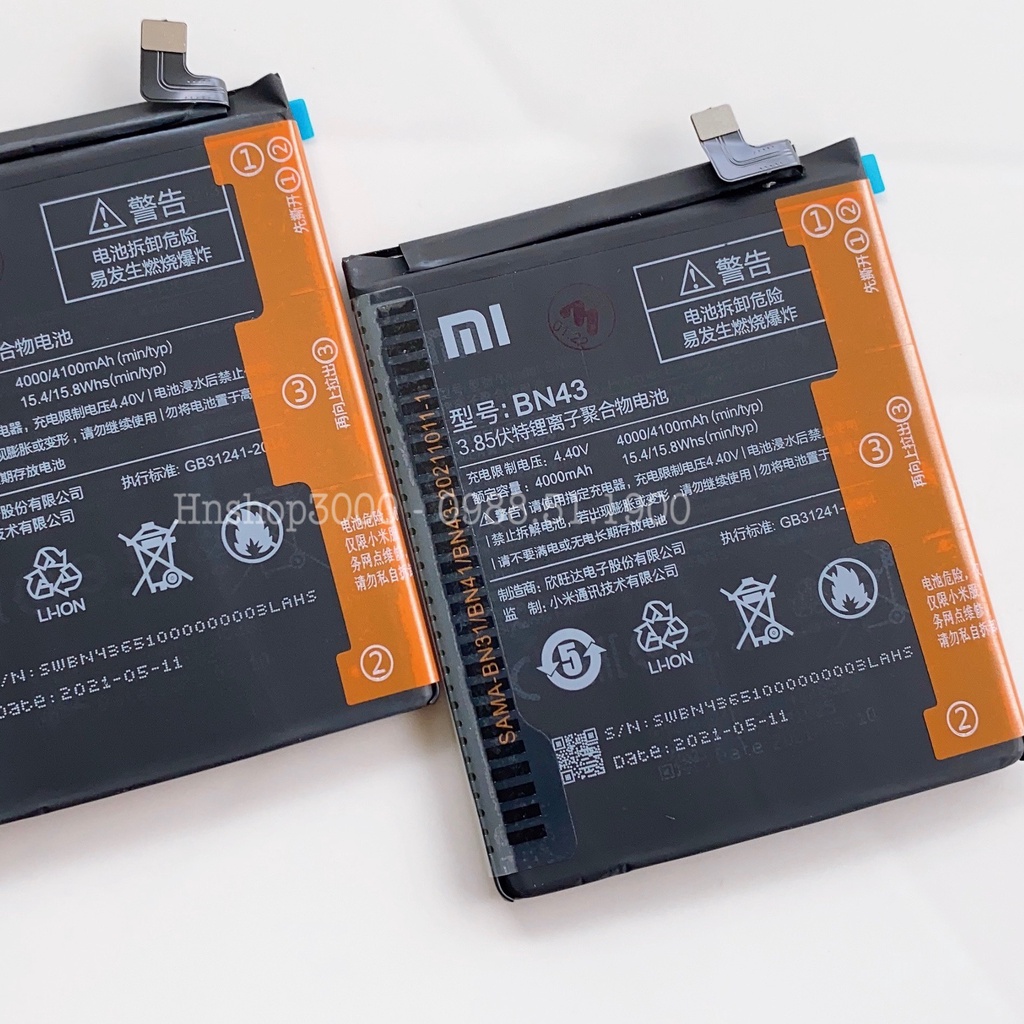 Pin Xiaomi Redmi Note 4X BN43 Dung Lượng 4100mAh Zin Chính Hãng - Bảo Hành 6 Tháng