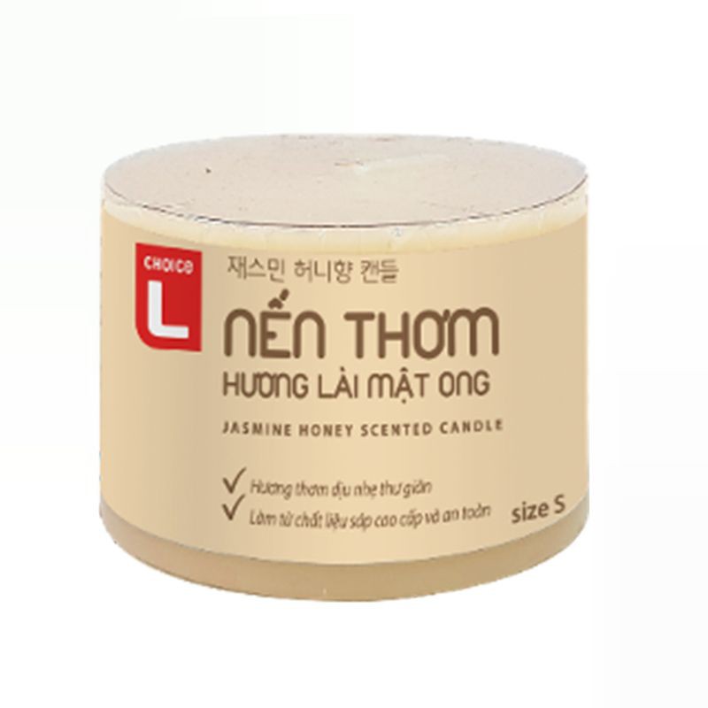 CL- Nến Sáp Trụ Tròn Jasmine Honey Hương Lài Mật Ong Size S/ M/ L