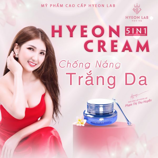 Kem Dưỡng Ban Ngày HYEON CREAM 5 IN 1 | giúp da bạn đẹp ngay sau 30s, sử dụng như kem lót, make upch