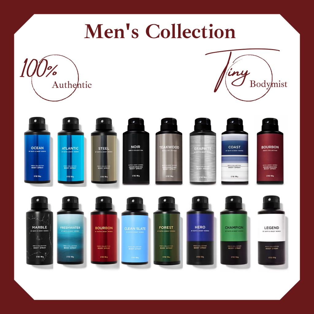 Bộ sản phẩm xịt thơm toàn thân Bath &amp; Body Works Men's Collection