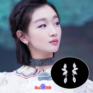 bông tai đá bạc 925, bong tai da