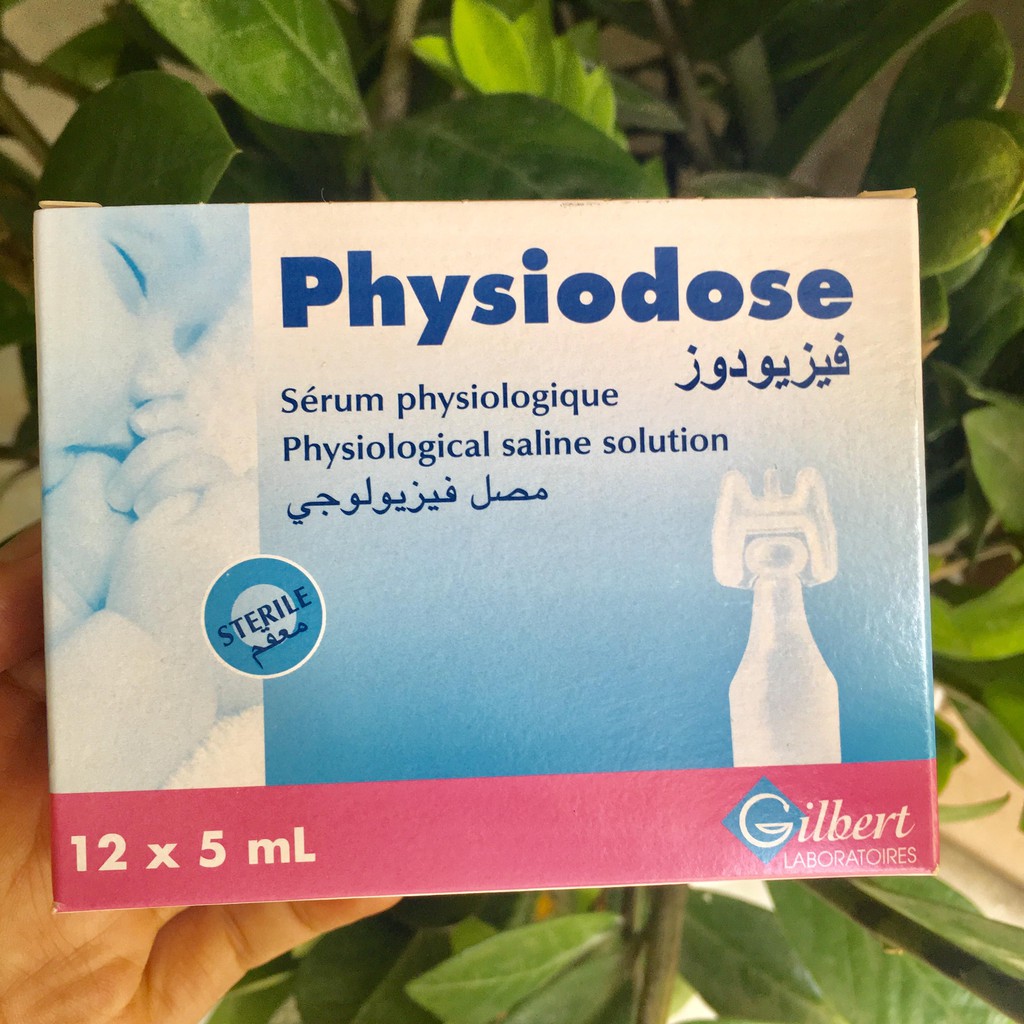 Nước muối sinh lý Pháp Physodose hộp 12 ống