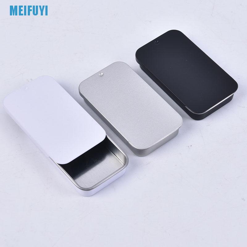 1 hộp thiếc mini đựng đồ dùng có nắp trượt mang đi tiện dụng
