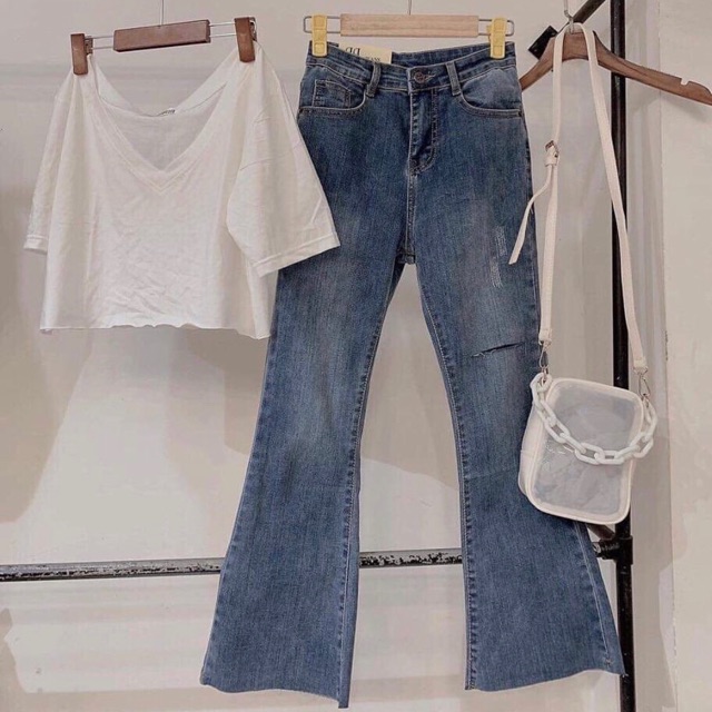 💞💞Quần Jeans form ôm ống loe💓💓