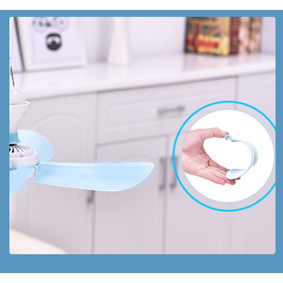 Quạt trần mini 4 cánh cỡ to treo màn tiện dụng sải cánh 25cm, siêu bền, siêu tiết kiệm điện, tháo lắp dễ dàng