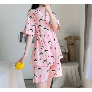 [SIÊU XINH] Bộ ngủ hoạt hình nhóc Maruko sẵn kho (Sỉ từ 5sp bất kì)
