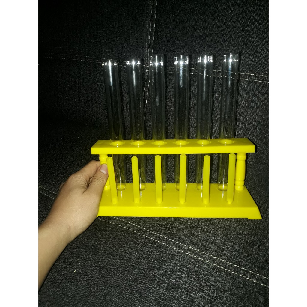 Giá đỡ ống nghiệm vàng 6 lỗ