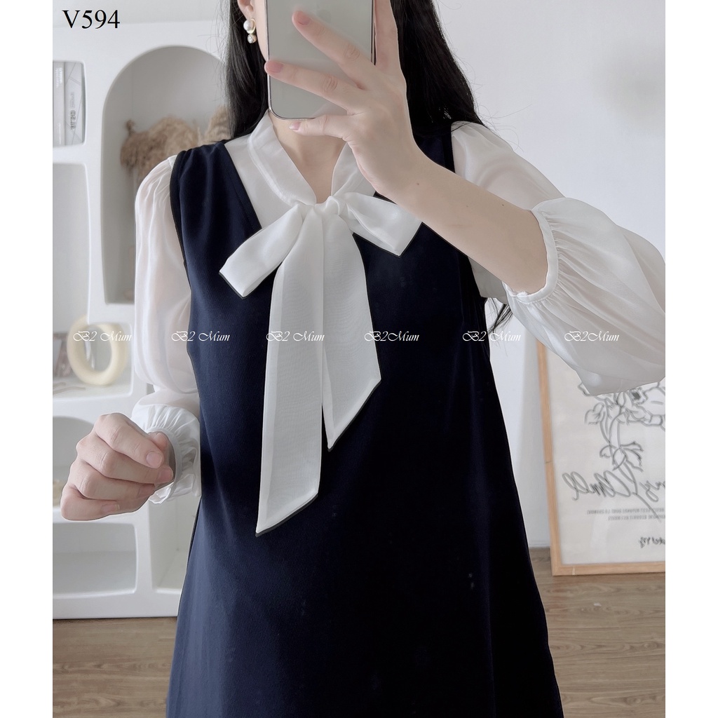 V594 Yếm liền phối nơ