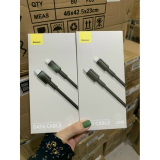 Cáp sạc nhanh 2m Type C to Lightning Baseus Data PD (20W, Power Delivery Fast Charge, C to iPhone Cable)
