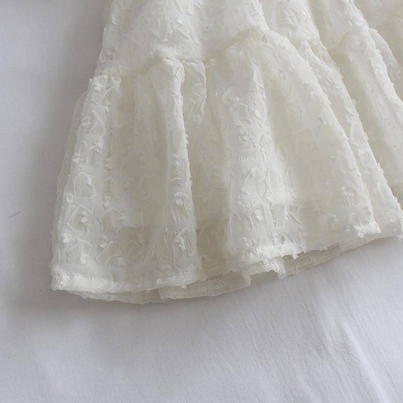 Đầm Công Chúa Vải Chiffon Tay Phồng Dễ Thương Thời Trang Mùa Hè Mới Cho Bé Gái