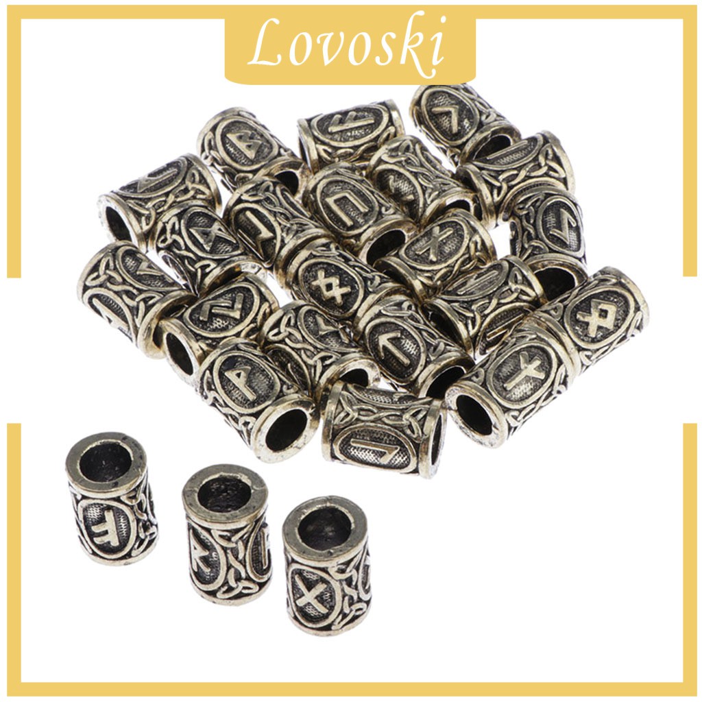 Bộ 24 Mặt Dây Chuyền Hình Râu Người Viking