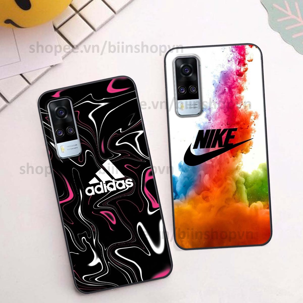 Ốp Vivo Y51 2020 in hình thương hiệu nhiều màu sắc thể thao cá tính thời trang