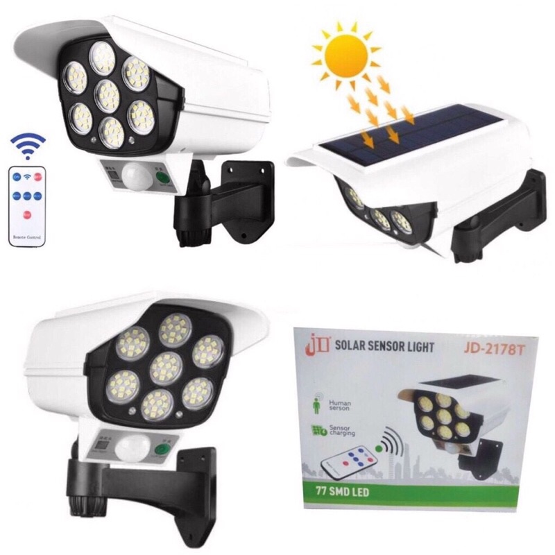 Đèn LED năng lượng mặt trời kiểu giả camera chống trộm, tự động bật tắt |Tuanboutique | BigBuy360 - bigbuy360.vn