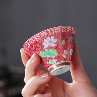 Bộ 6 chén uống trà gốm cảnh đức