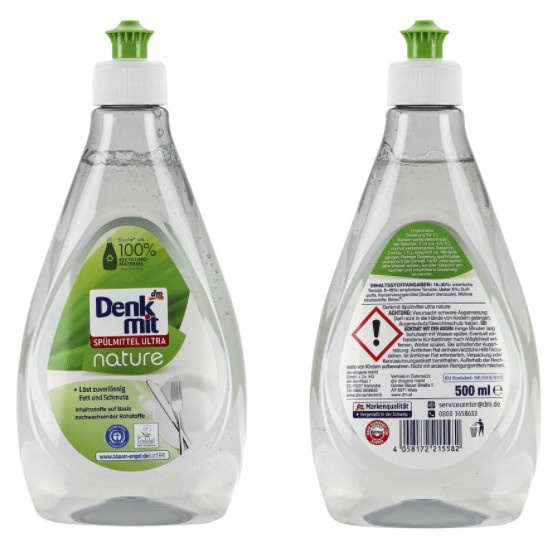 Nước rửa bát Denkmit 500ml nhập Đức