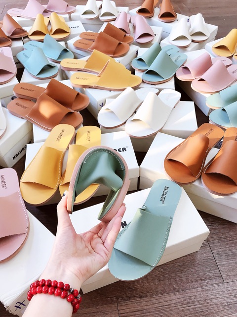 Dép da mềm đế dẻo