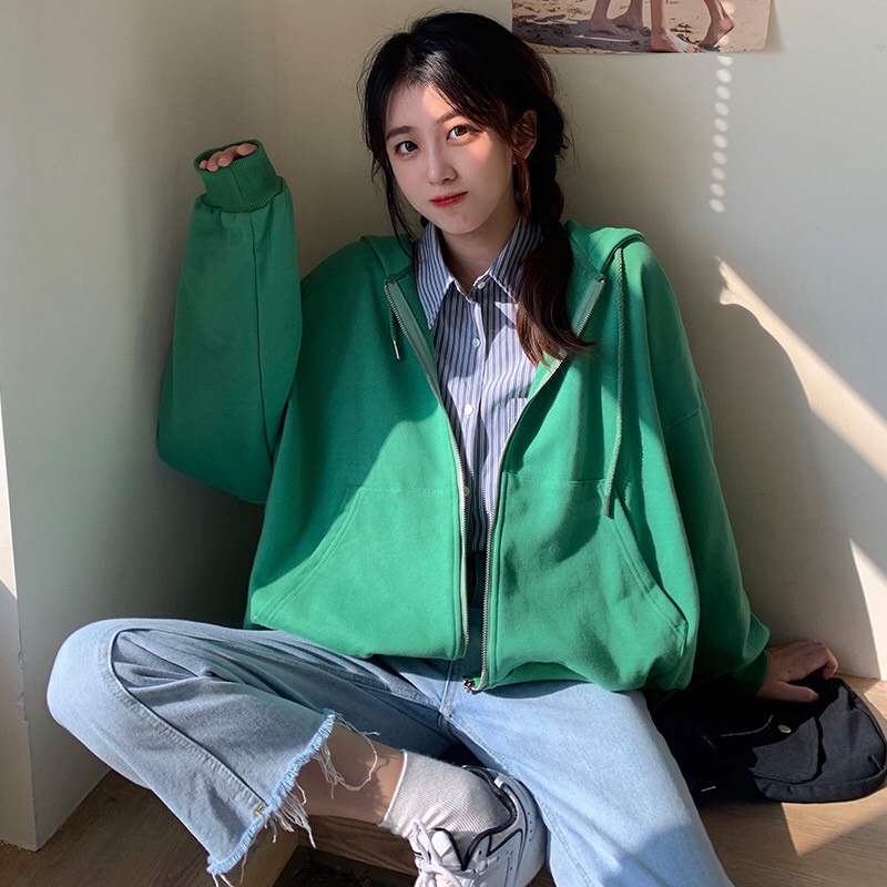 (Mới về) Aó hoodie trơn nhiều màu Quảng châu phong cách | BigBuy360 - bigbuy360.vn