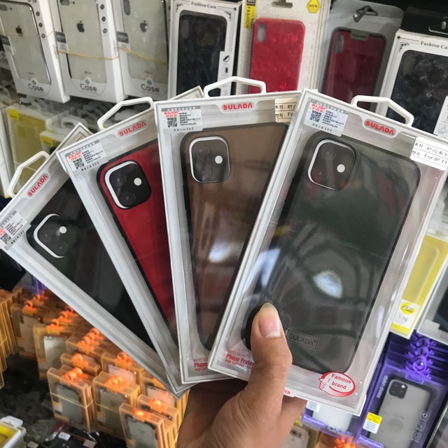 Ốp sulada iPhone 11 viền đen siêu chất nhiều màu