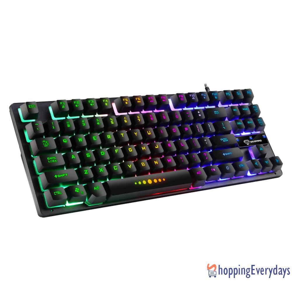 Bàn Phím Đèn Led 87 Phím Sev Gk-10 Rgb Cho Máy Tính