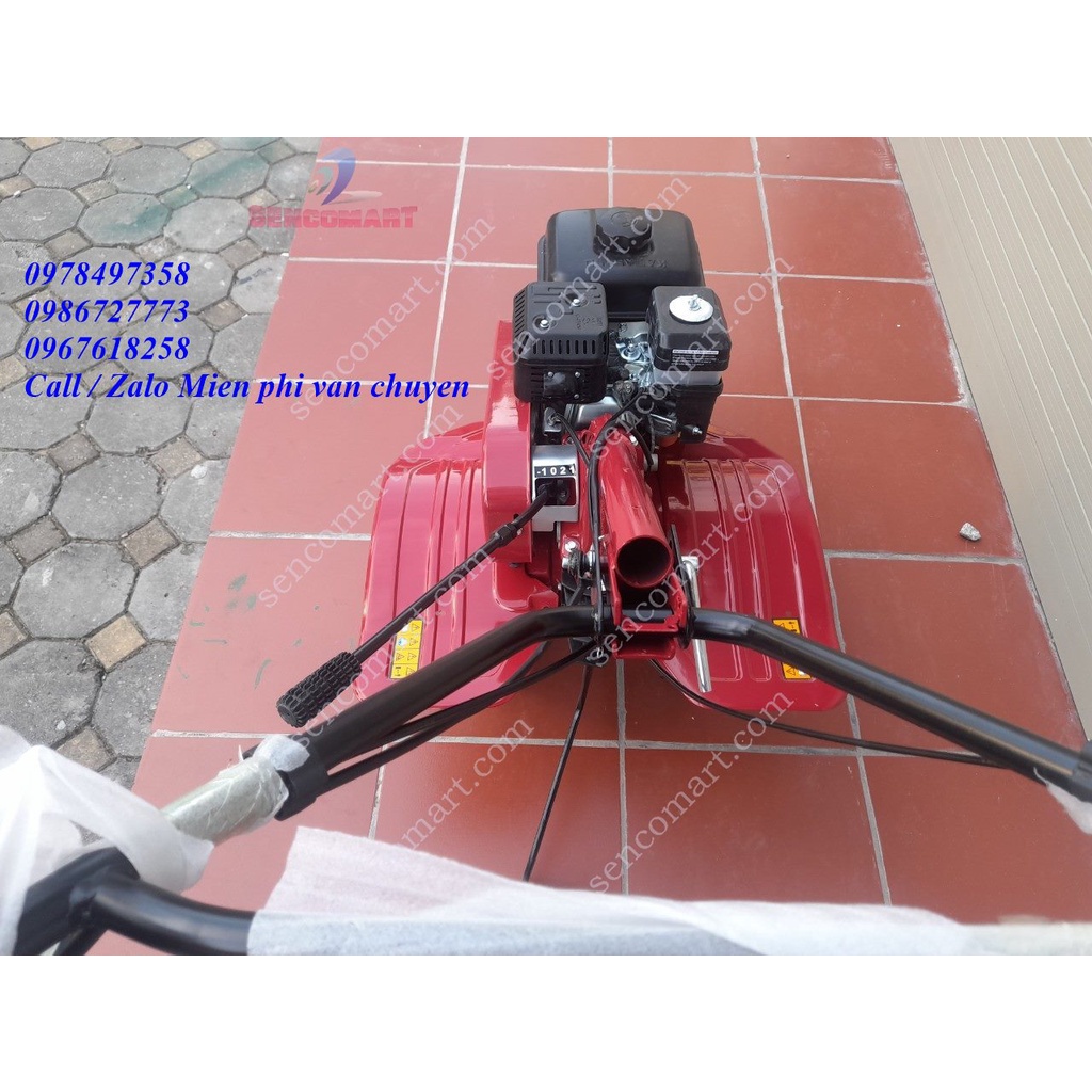 Máy xới đất chạy xăng 6,5hp có thể lắp cày bừa lên luống