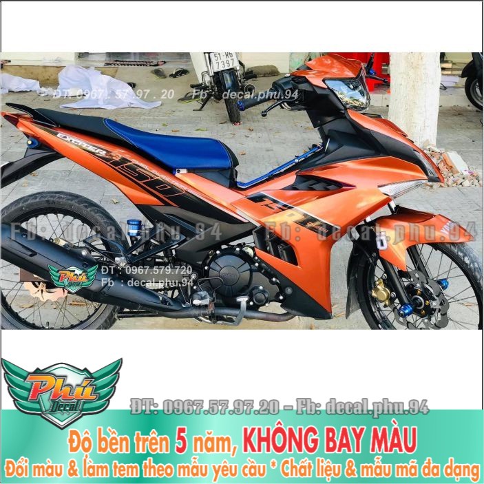 Tem rời Exciter 150 Cam đen (H) -1