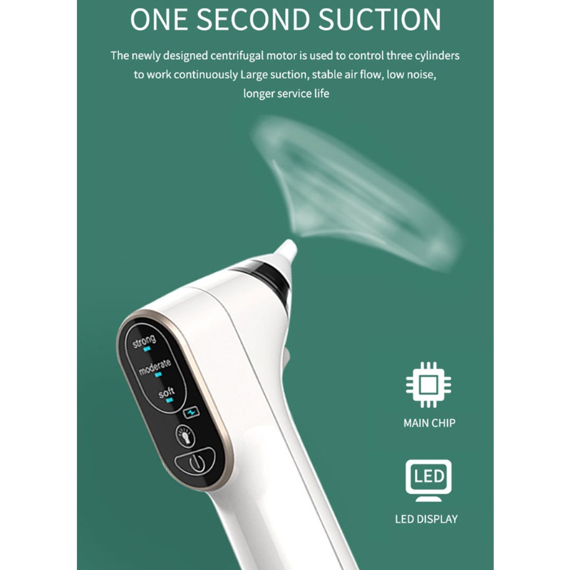 Dụng Cụ Hút Mũi Trong Suốt Nhẹ Nhàng Nhanh Có Thể Sạc Lại Cho Trẻ Sơ Sinh