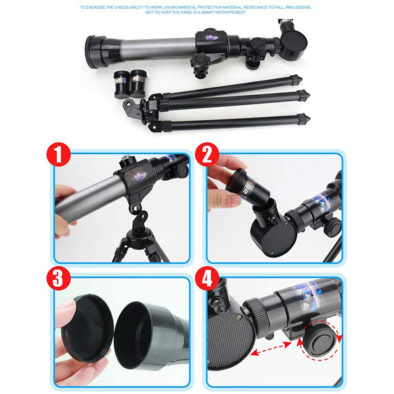 Kính Thiên Văn 60mm Kèm Giá Đỡ Và Kính Viễn Vọng Cho Người Mới Bắt Đầu 20x / 30x / 40x