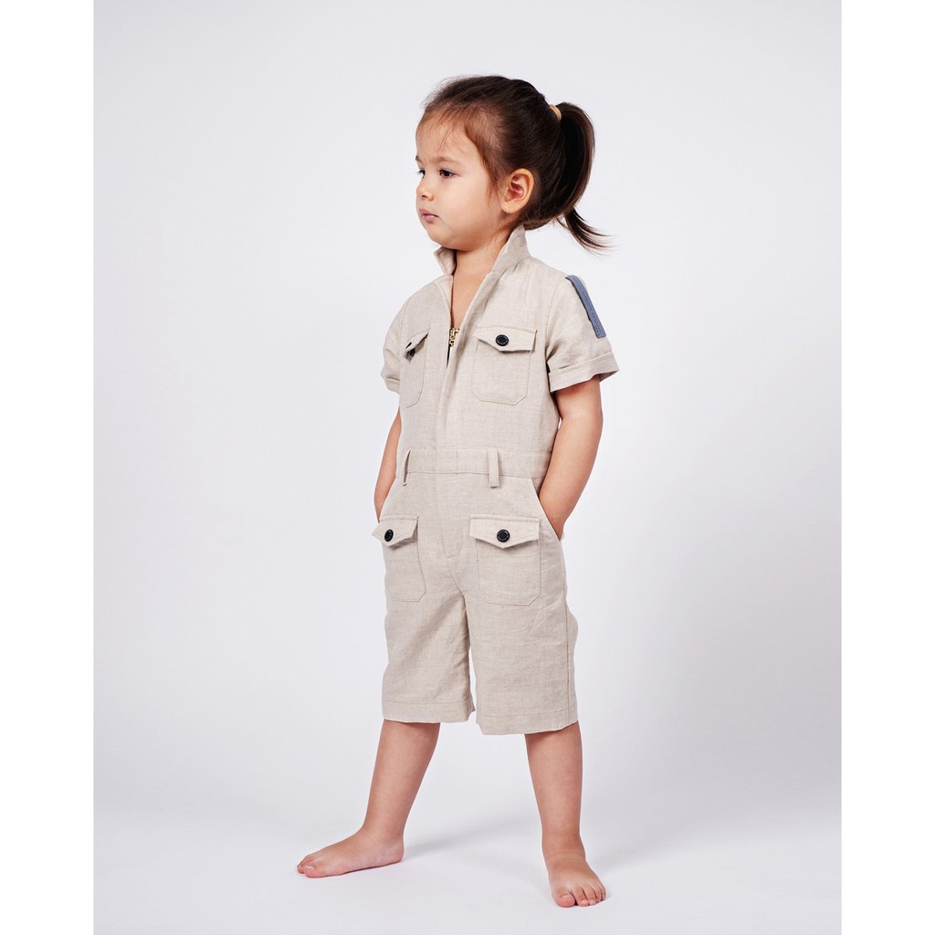 [Mã LT200 giảm 200K đơn 699K] Jumpsuit Yvette Libby N'guyen Paris, Wright Flyer, Kid, Hạnh nhân