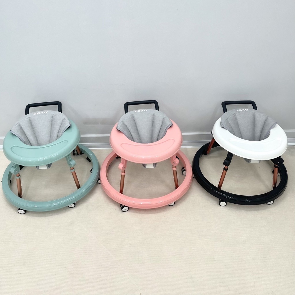 Xe tròn tập đi cho bé ZoKo có tay vịn, gấp gọn, xe tròn Umoo chính hãng