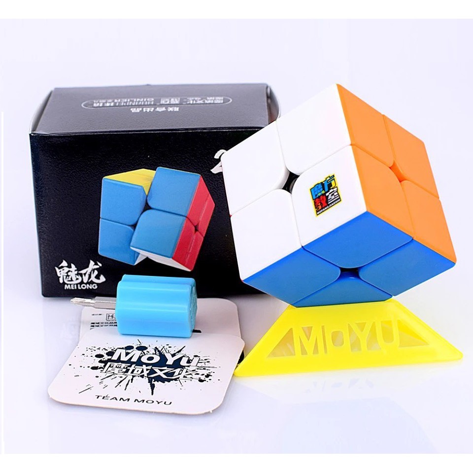 ❤️ HOTSALE ❤️ Rubik NAM CHÂM 2x2x2 HM2M MoYu MeiLong 2M Stickerless - TẶNG ĐẾ RUBIK VÀ VÍT