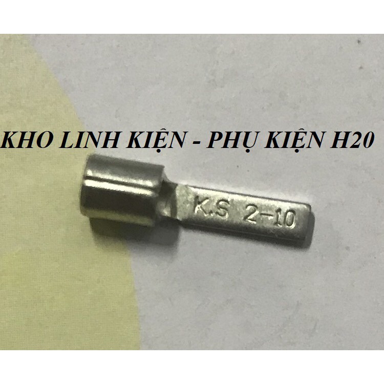 Cosse Pin dẹp loại trần - Dày - Đẹp ( Đầu nối cáp DBNB2-10)