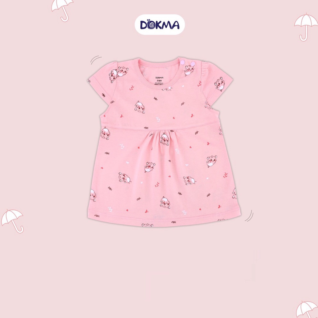 DA909 Áo cài vai cộc tay Dokma (6-24M)