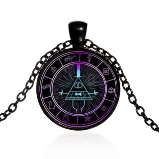 Vòng cổ mặt đá in chữ Gravity Falls Weird Town Bill
