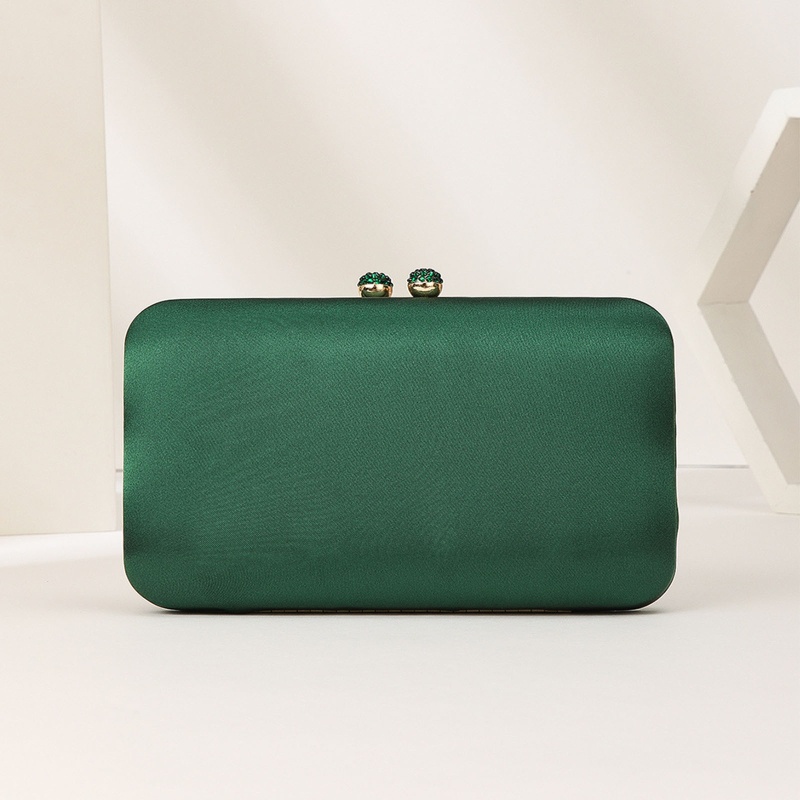 Túi Đeo Chéo Giả Lụa Đính Đá Thời Trang Cho Nữ