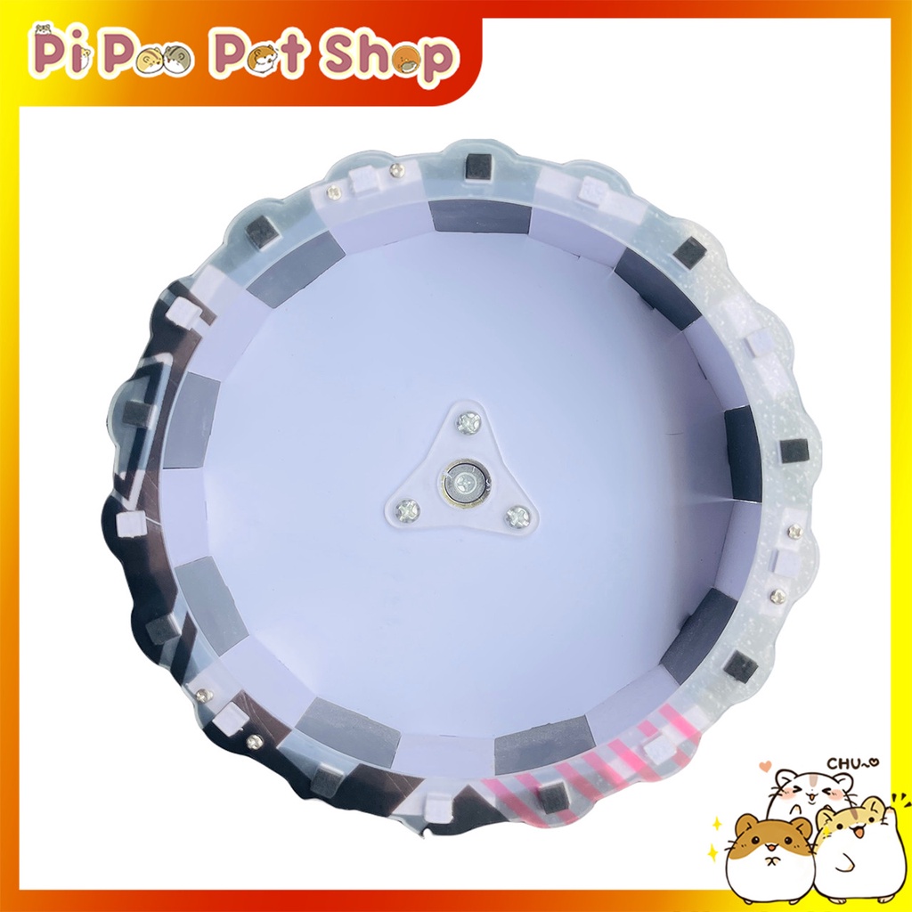 Bánh chạy wheel lắp ráp bằng gỗ cho hamster