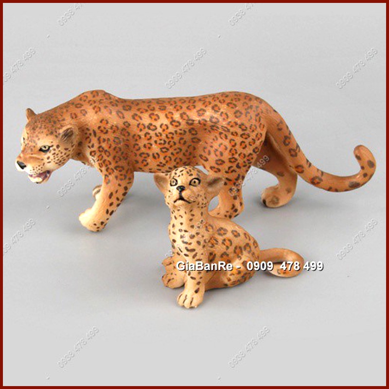 Mô Hình Gia Đình Báo Đốm Leopard Phi Châu - Thế Giới Động Vật - 7677.2