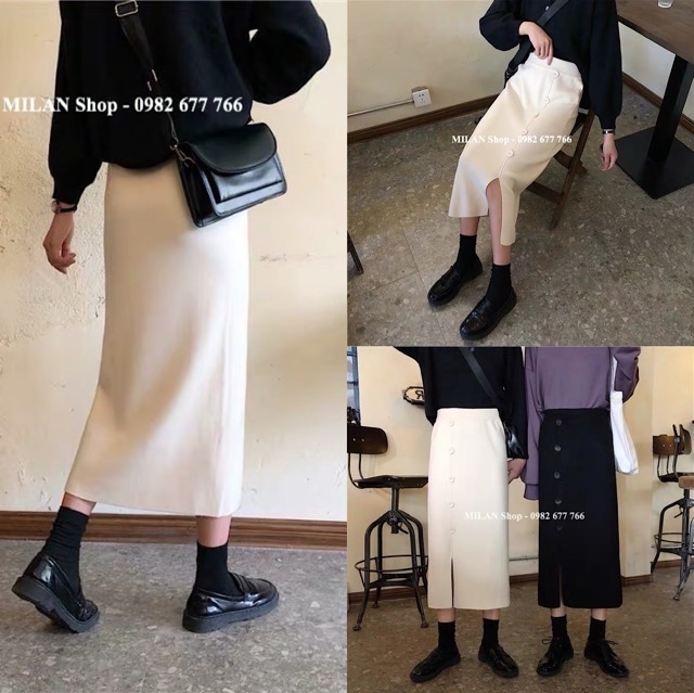 Chân váy len dài qua gối siêu xinh | BigBuy360 - bigbuy360.vn