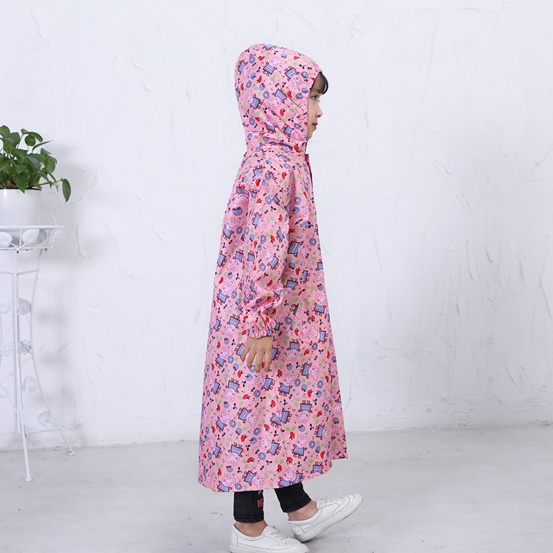 Áo Mưa BÍT TRẺ EM Vải Dù Không Xẻ Tà Cao Cấp MINISHOP AM13