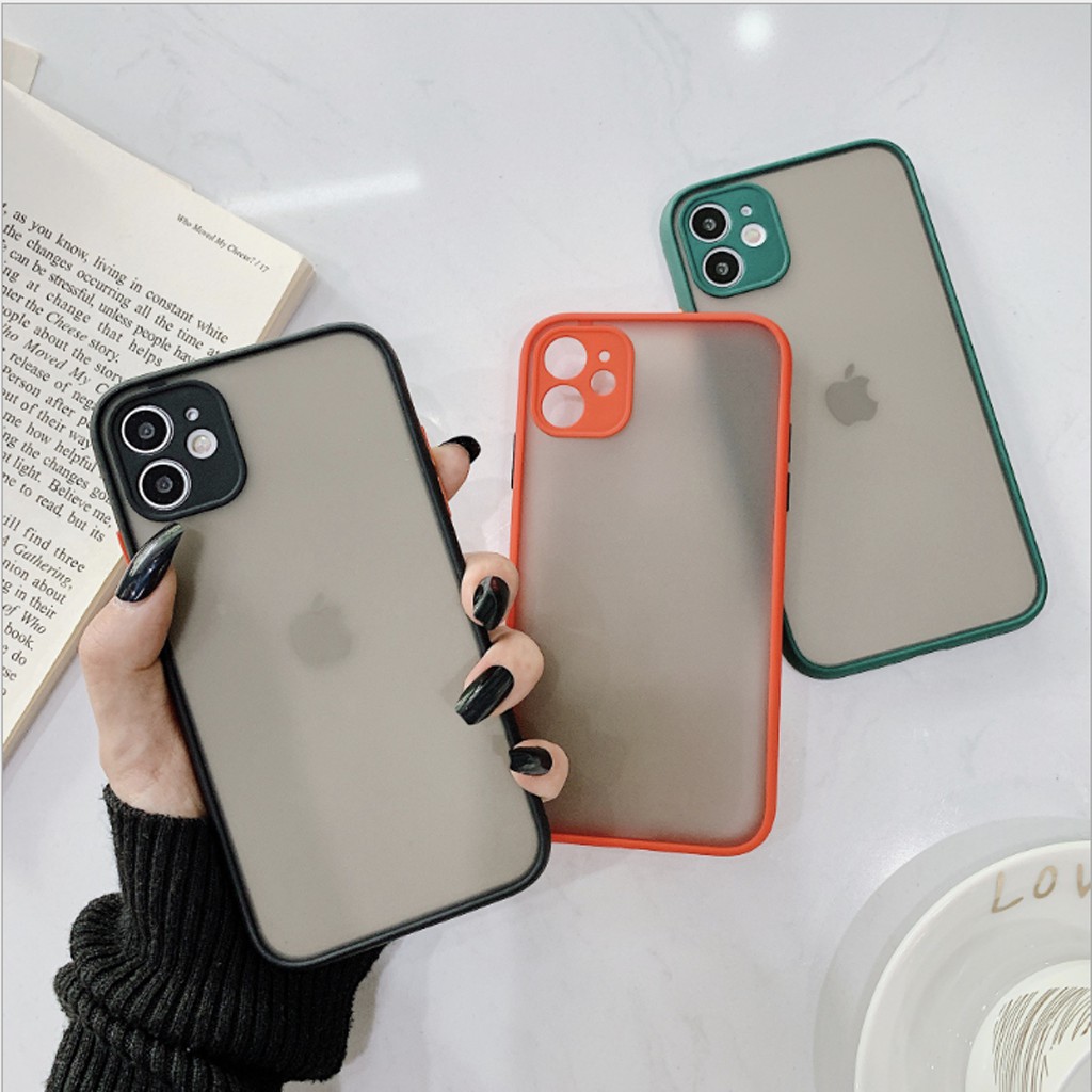 Ốp iPhone 11 Pro Max basic nhám mờ lưng 5 màu bảo vệ camera.Thích hợp iPhone Xs Max/12 Pro Max/12 Pro/11/X/8 plus/7 plus