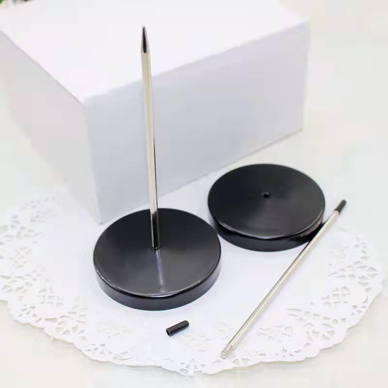 Cây cắm bill order chất liệu inox đế liền hoặc Cây cắm bill có thể tháo rời đế