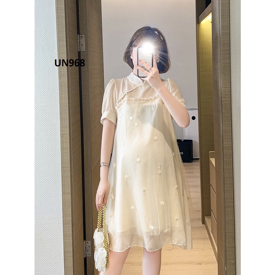 Đầm cách tân bầu nhập khẩu cao cấp