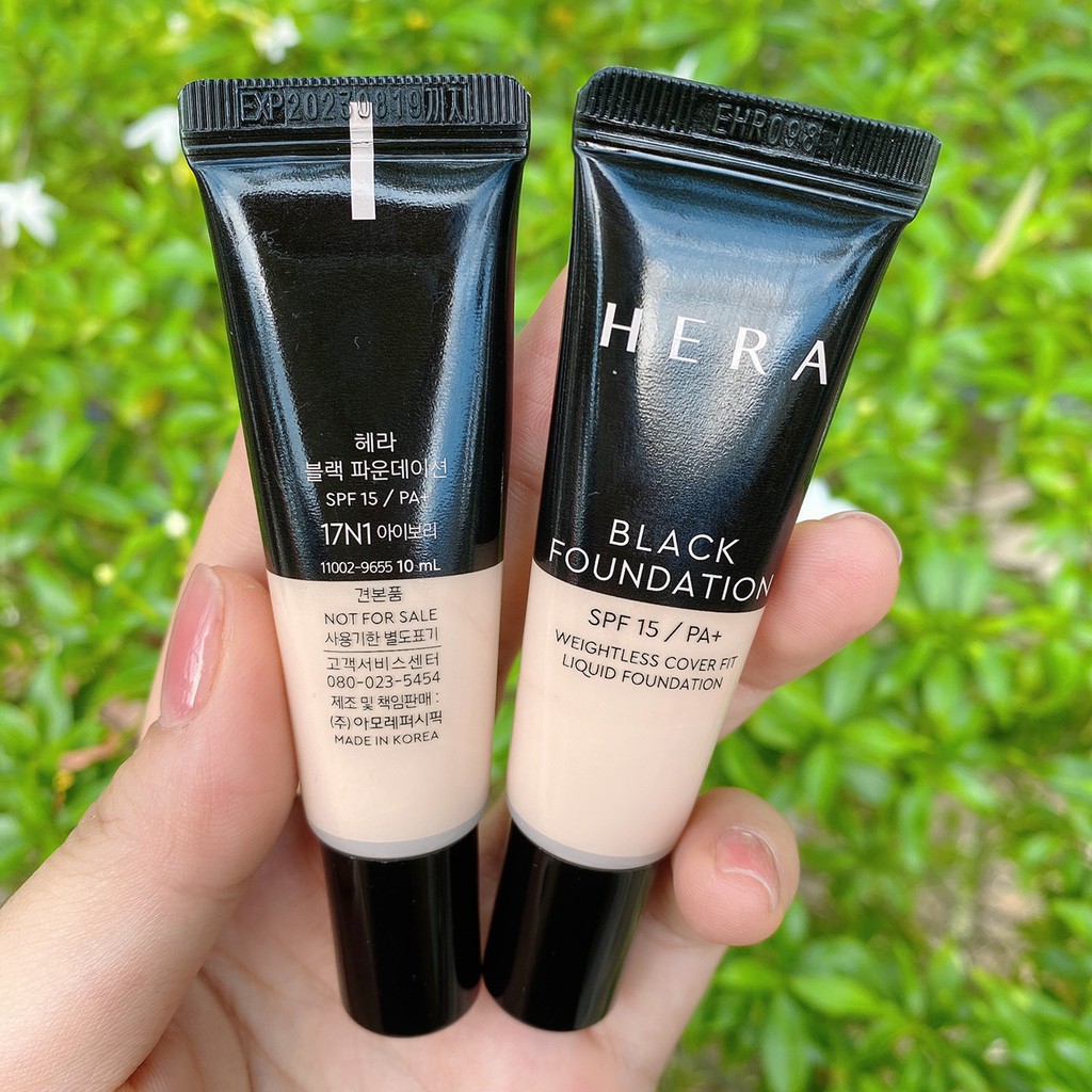 Kem nền Black Foundation Hera 10ml date 2024