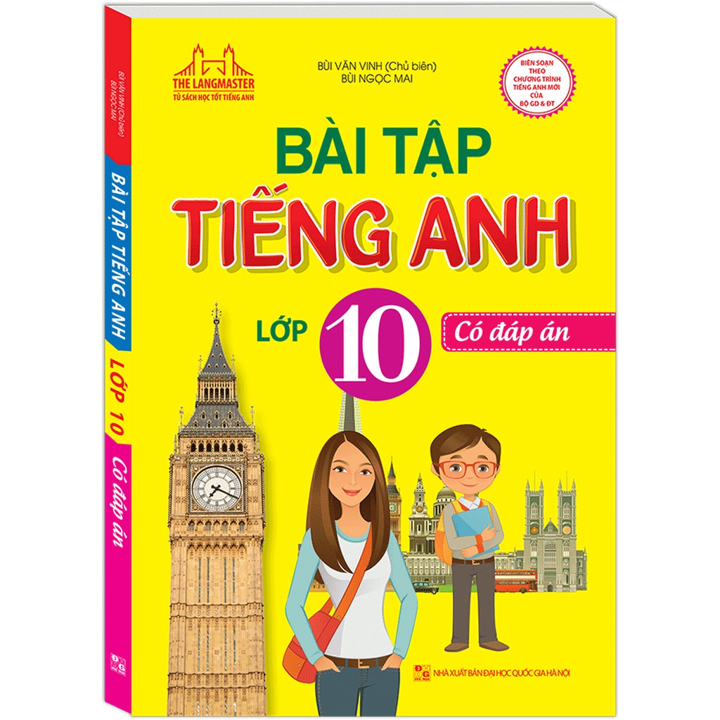 Sách - The Langmaster - Bài Tập Tiếng Anh Lớp 10 (Có Đáp Án)