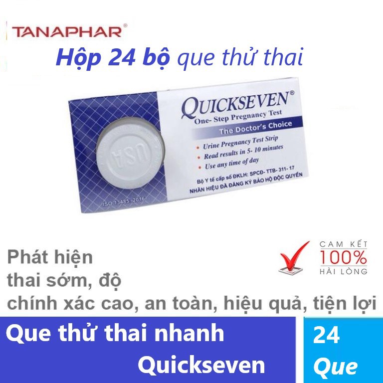Que thử thai Quickseven (Hộp 24 Que)