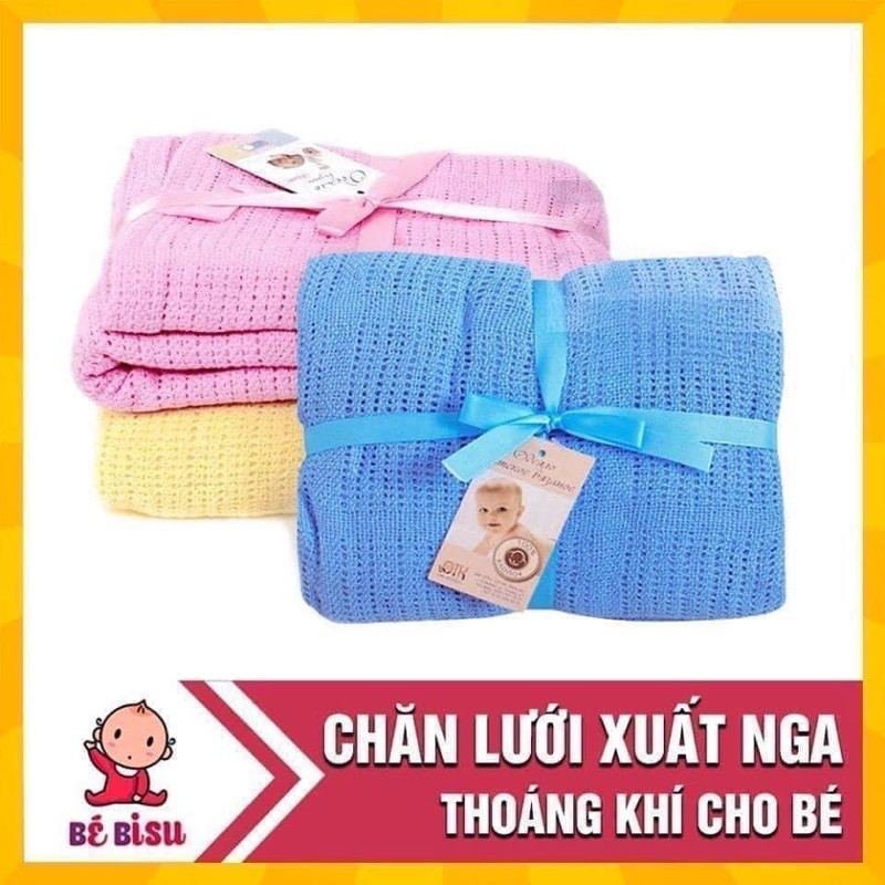 CHĂN LƯỚI SỢI TRE COTTON XUẤT NGA 😻 CHỐNG NGẠT VÀ THOÁNG MÁT