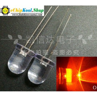 Đèn led siêu sáng 10mm - led màu cam trong - sl 10 con