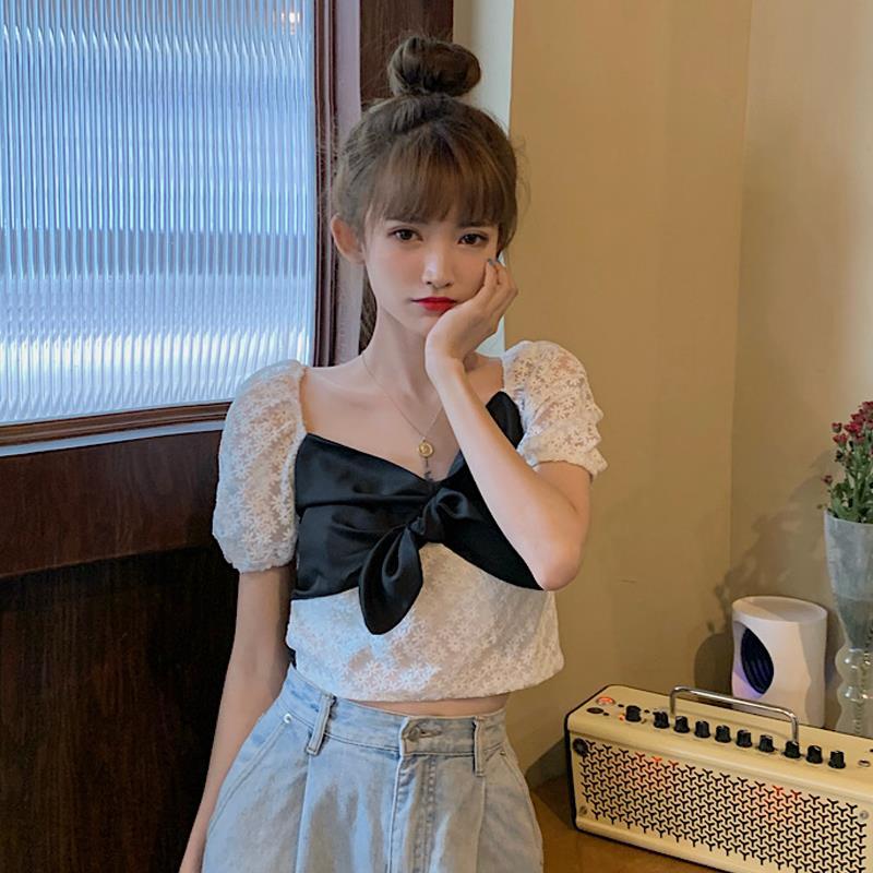 Áo Sơ Mi Phối Ren Kiểu Hàn Quốc Thời Trang Mùa Hè 2020 Cho Nữ