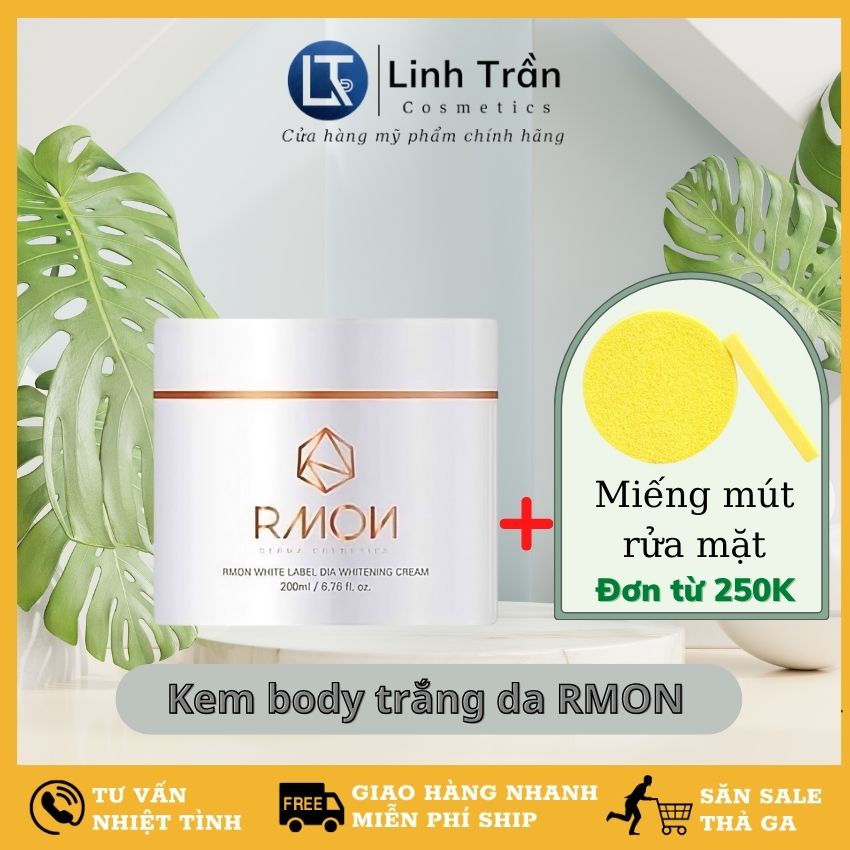 Kem body trắng da RMON, cấp ẩm dưỡng trắng da toàn thân hàn quốc chính hãng